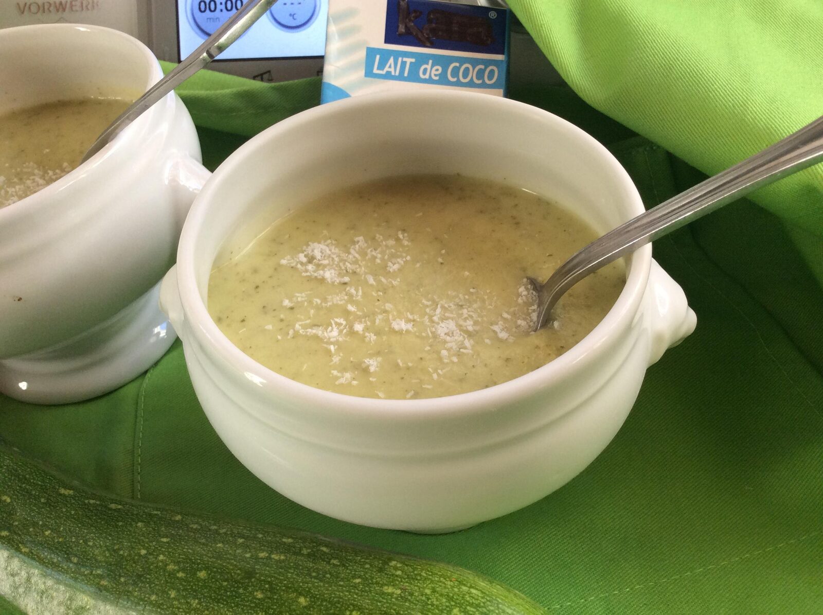 Velouté de courgettes exotique ... chaud ou froid 