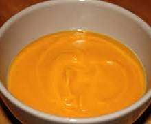 VELOUTE DE PATATE DOUCE AU FROMAGE DE CHEVRE