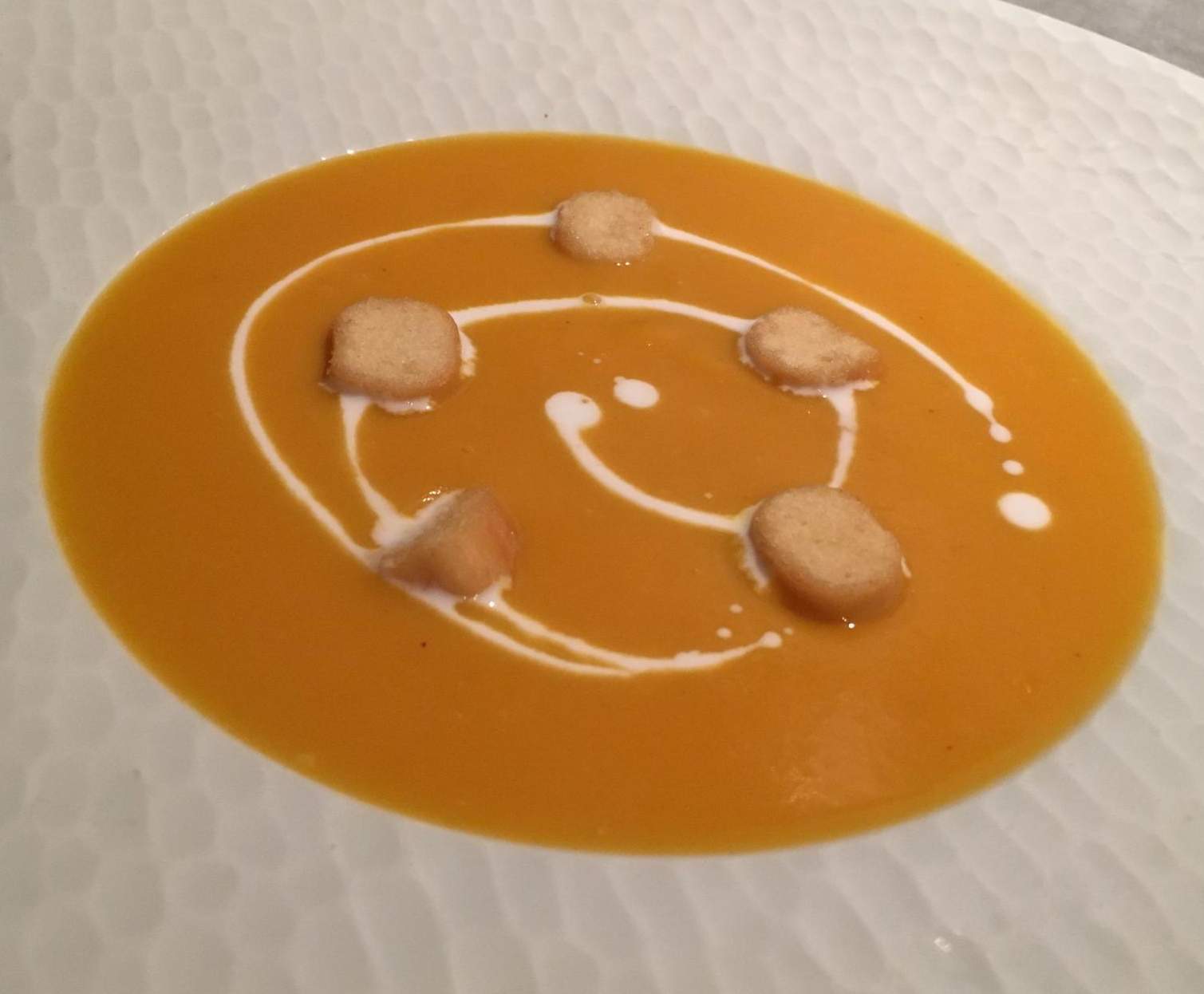 Velouté de patates douces coco curry