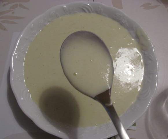 Velouté de poireaux et fourme d’ambert