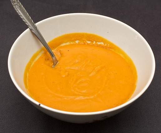 veloute de potimarron à la ricotta