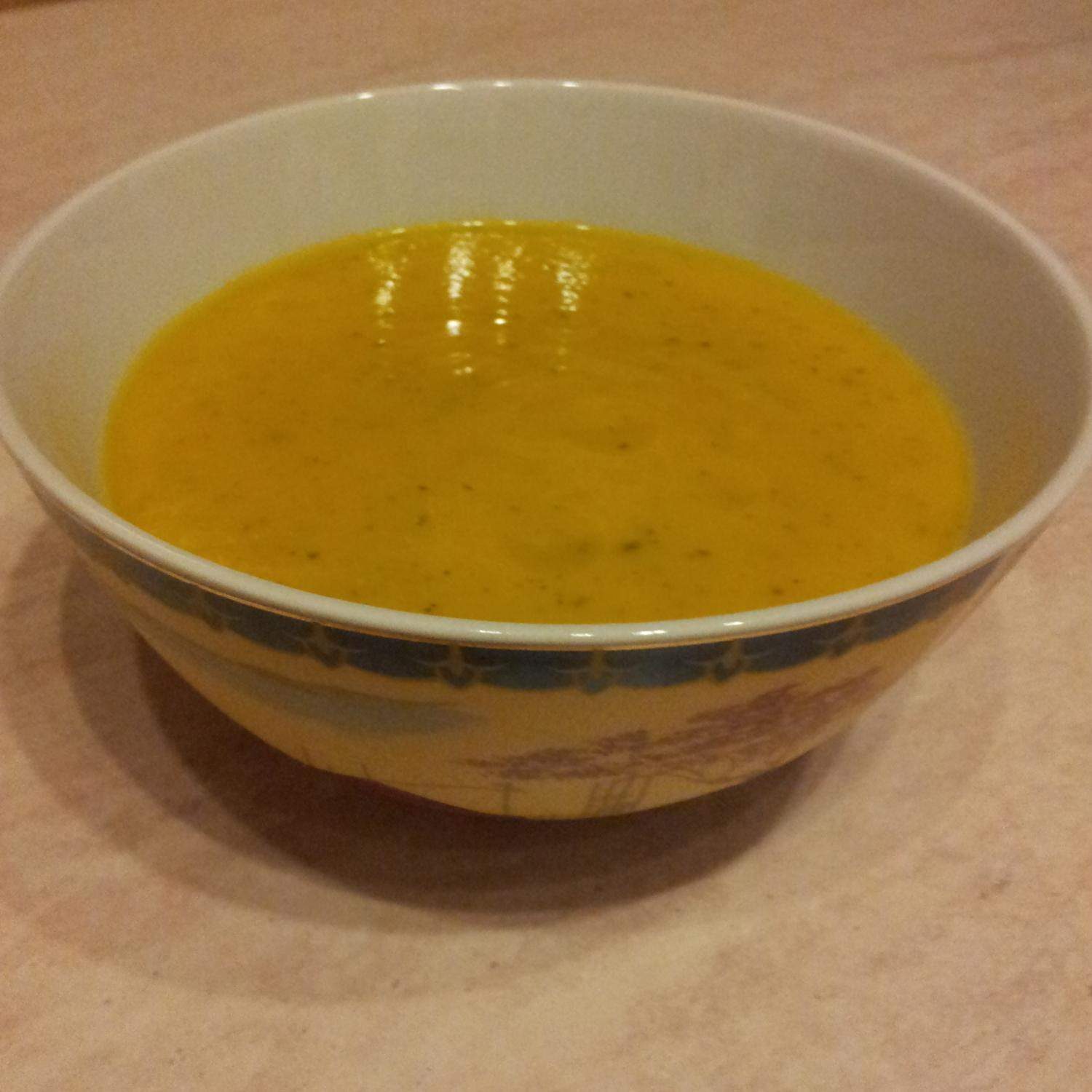 Velouté de potimarron au lait de coco