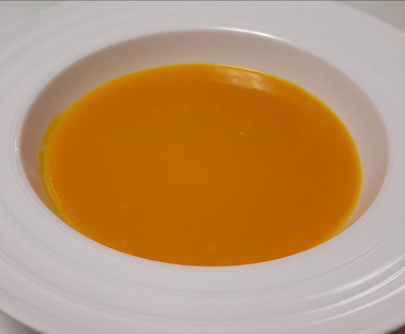 Velouté de potimarron et carotte