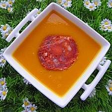 Velouté de potiron au chorizo