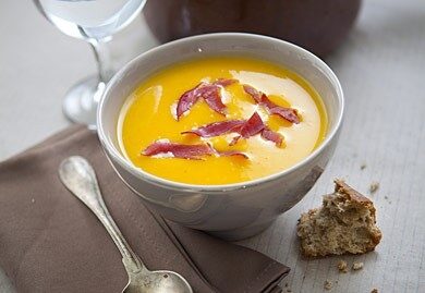 Velouté de potiron au lait de coco