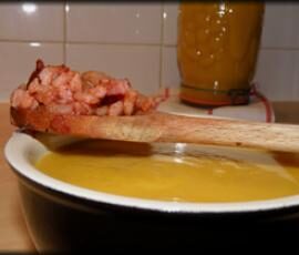 Velouté de potiron aux lardons