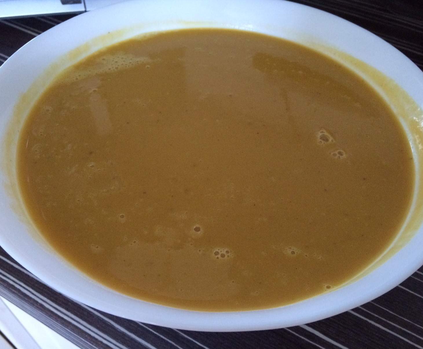 Velouté de potiron aux marrons