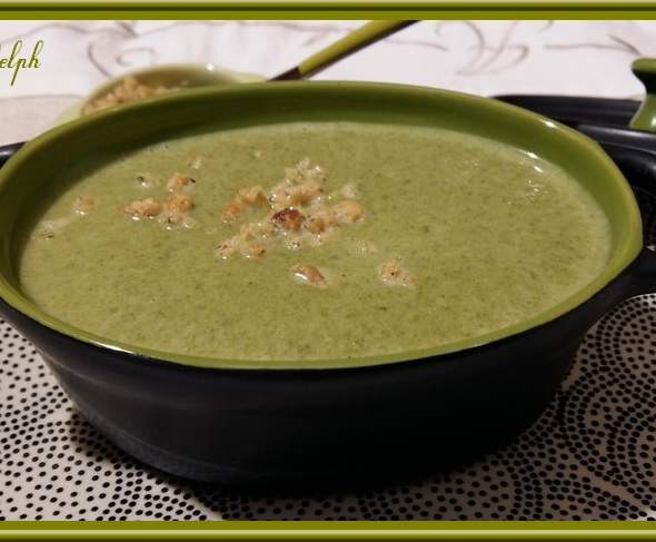 Velouté épinards, courgettes et mascarpone