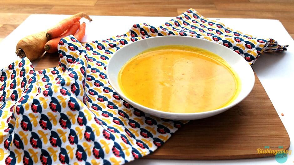 velouté panais carottes lentilles corail