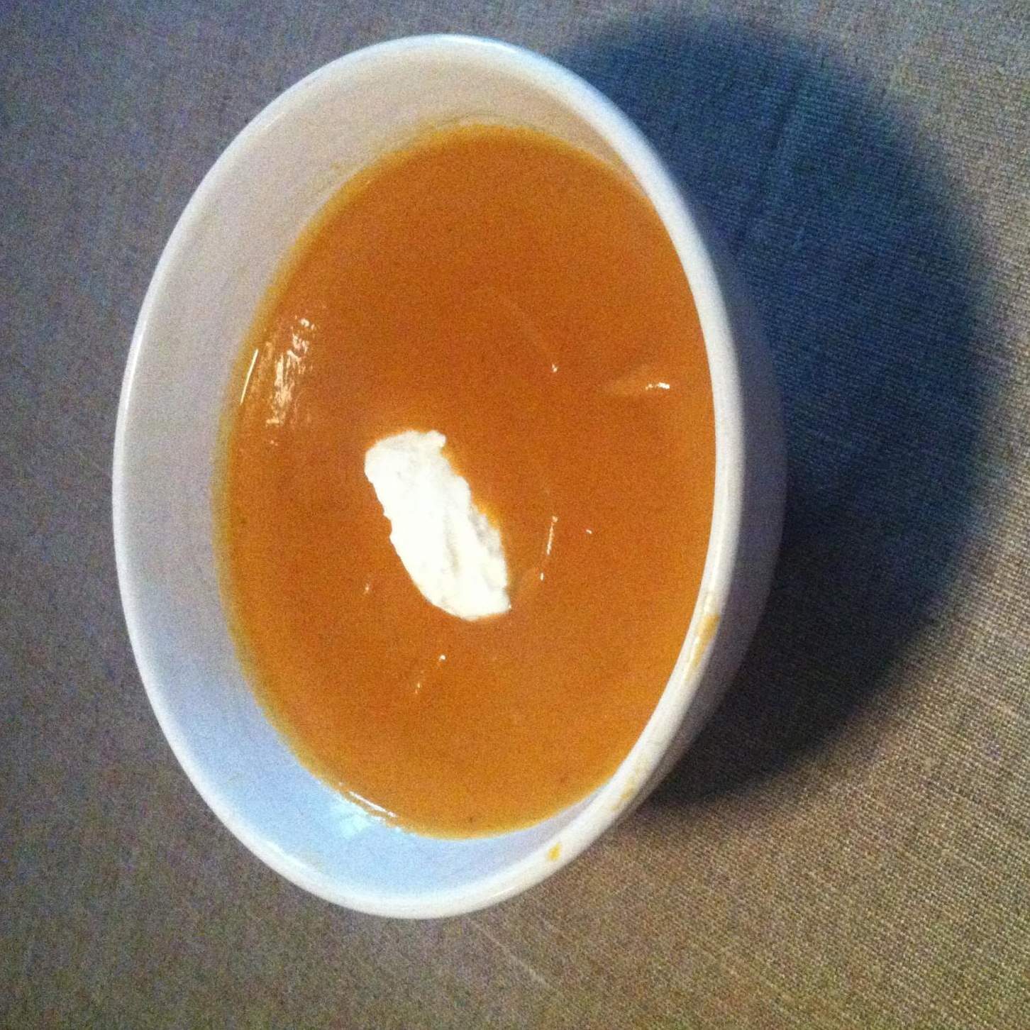 Velouté patates douces et marrons