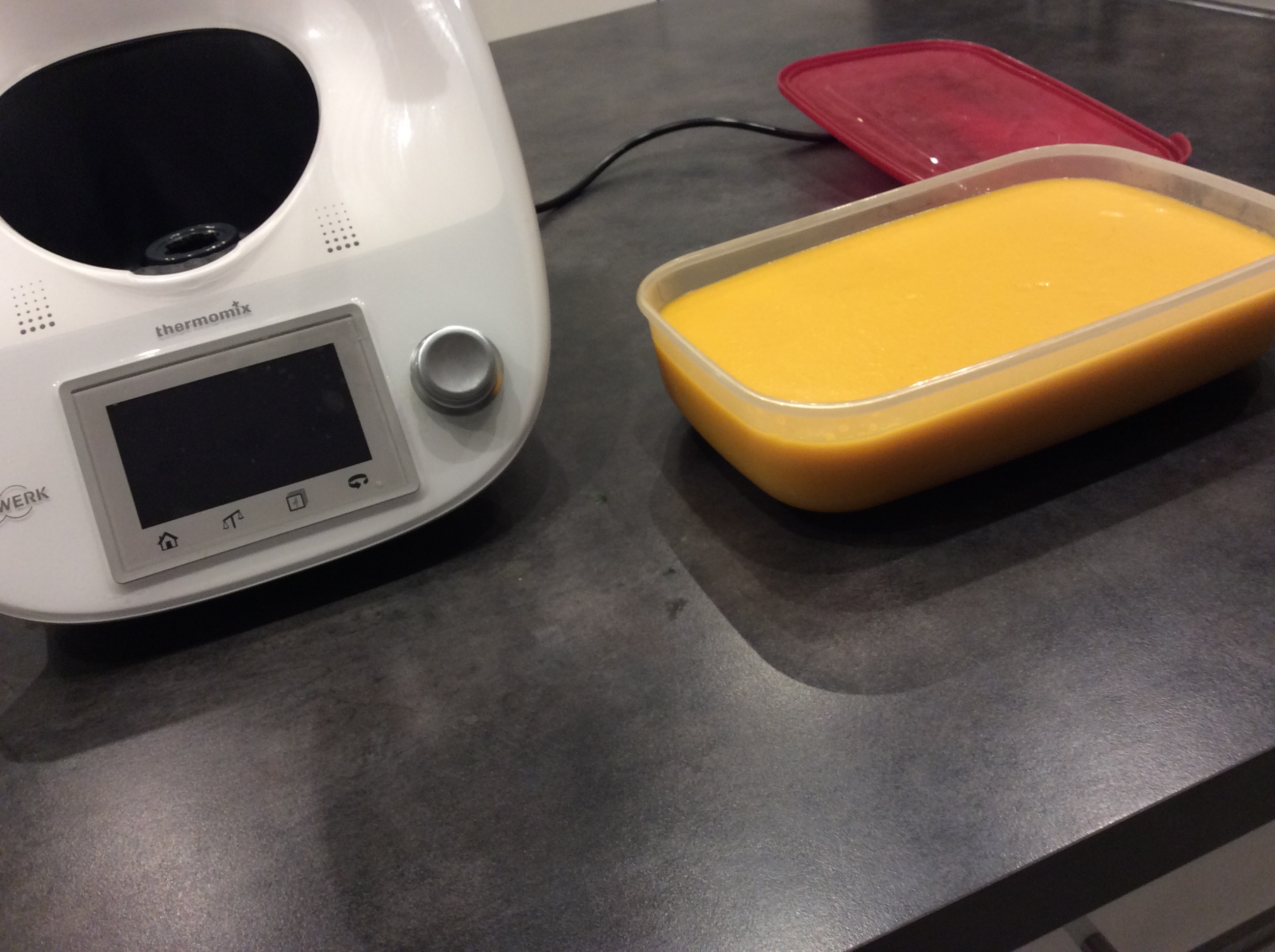 Velouté potimarron carottes curry