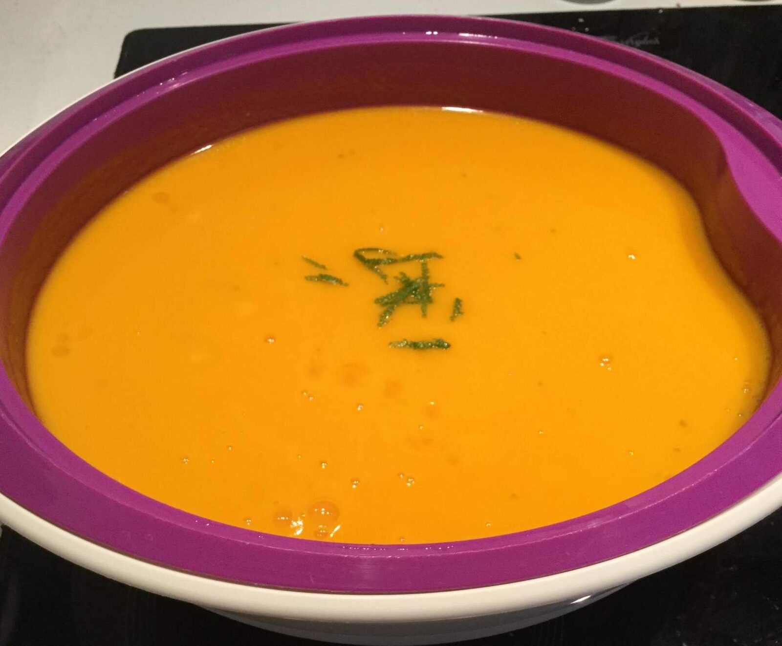 Velouté potimarron/citron vert/coco