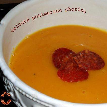 Veloute potiron chorizo