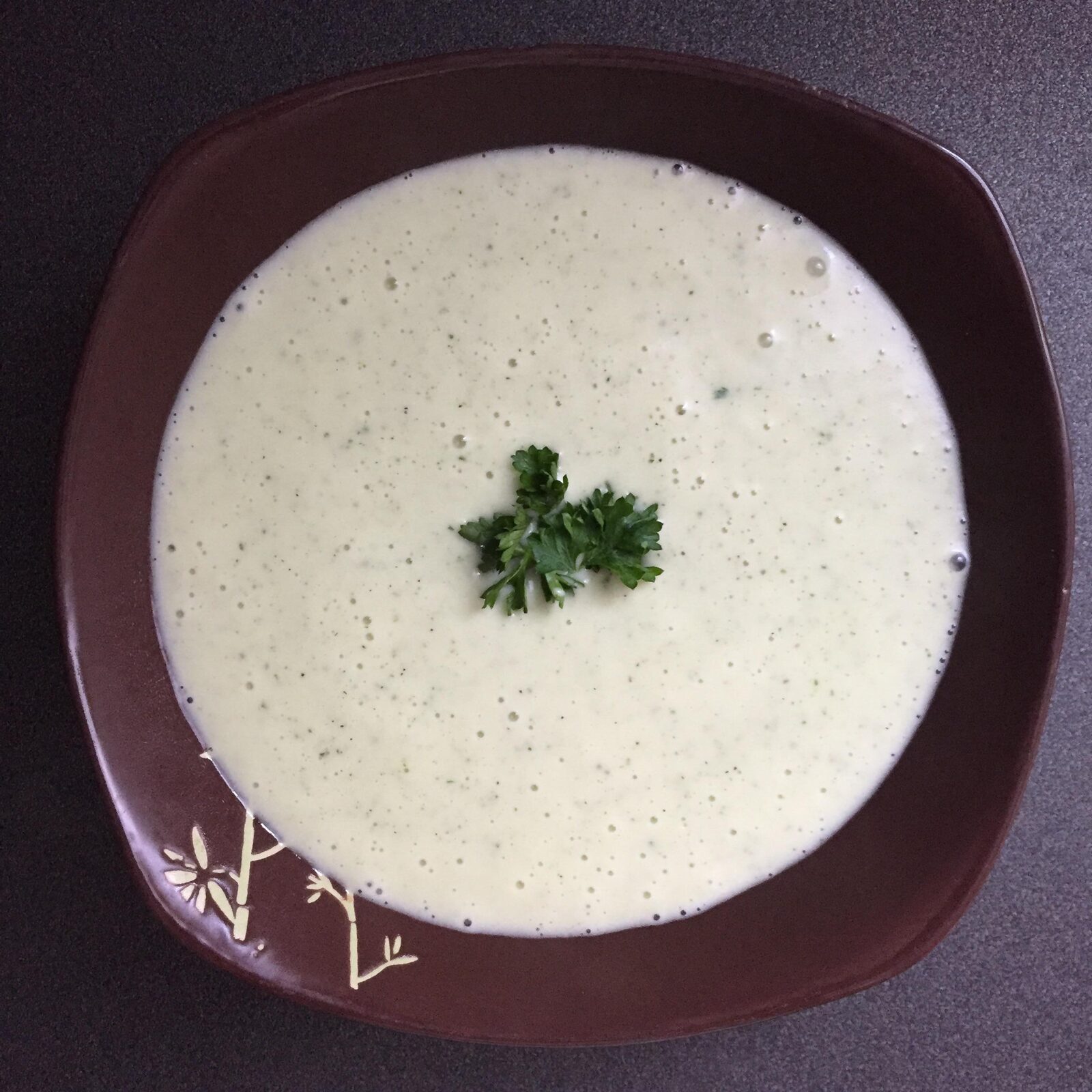 Velouté Solo PDT, courgette et ail et fines herbes