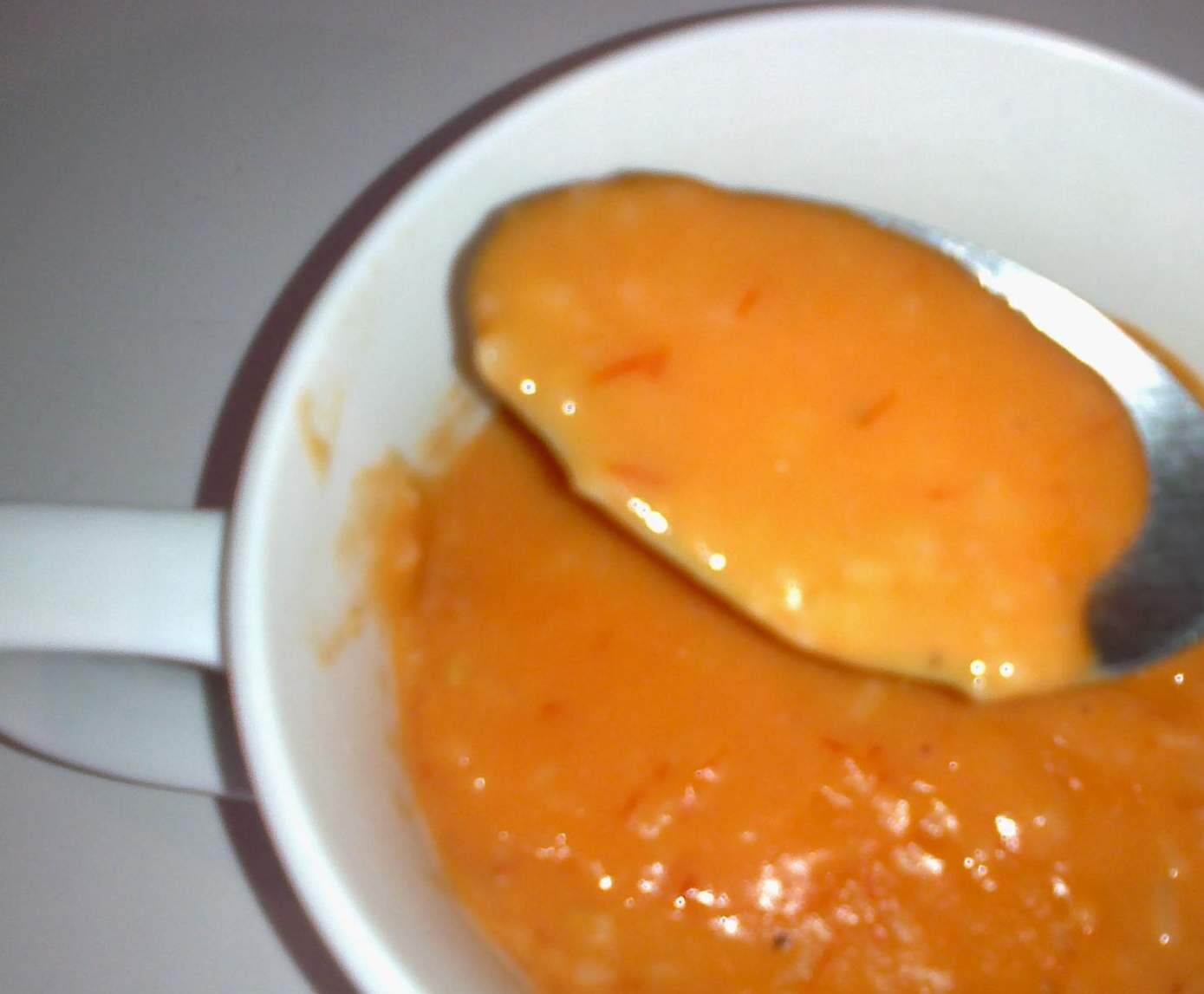 Velouté tomates-pâtes