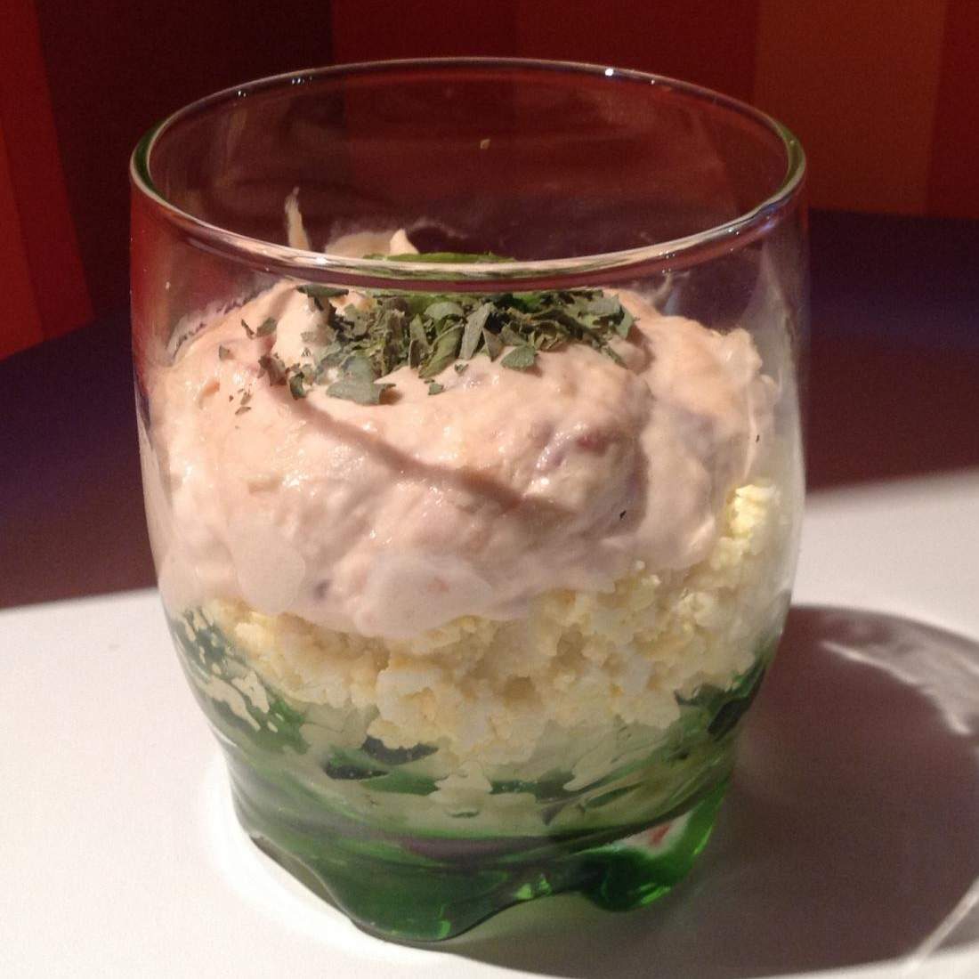 Verrine aux courgettes