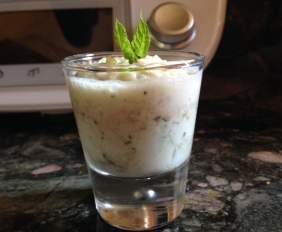Verrine de CONCOMBRE à la MENTHE