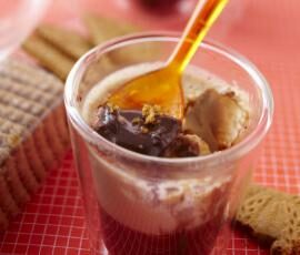 Verrines choco caramel speculoos