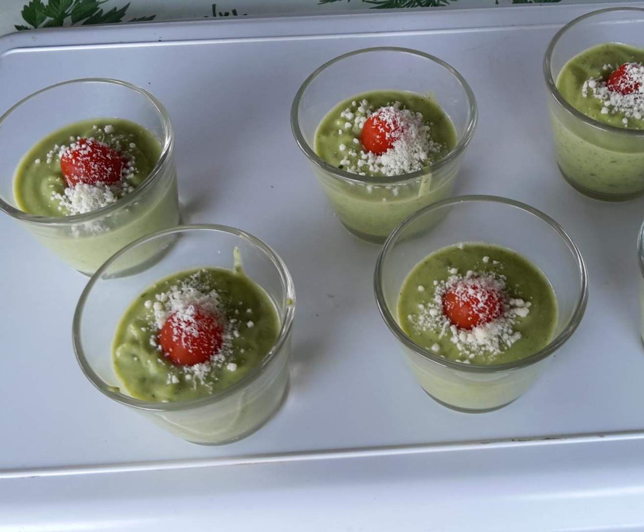 VERRINES COURGETTES SAINT FELICIEN BASILIC