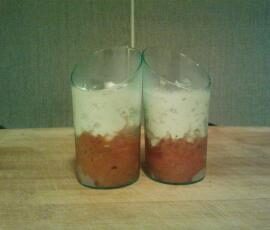 Verrines de tomates et chevre