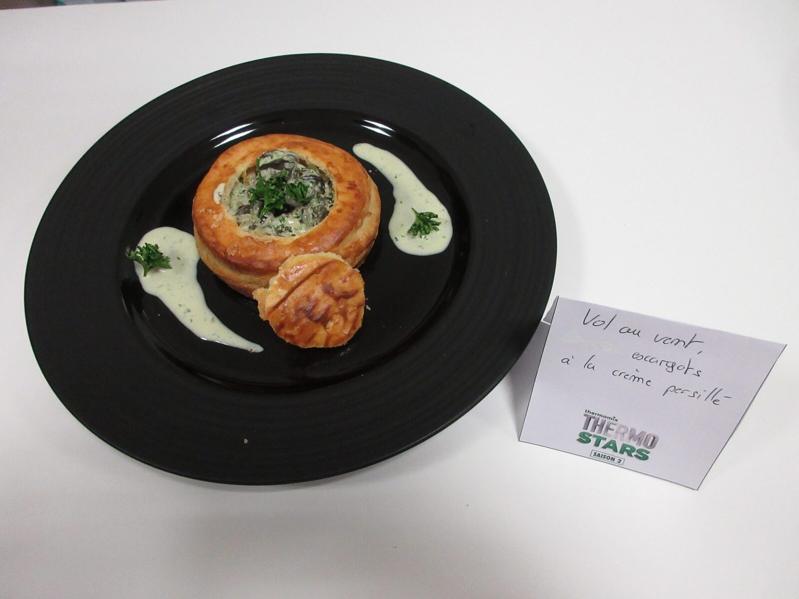 Vol aux vent escargot à la créme persillé -Thermostars